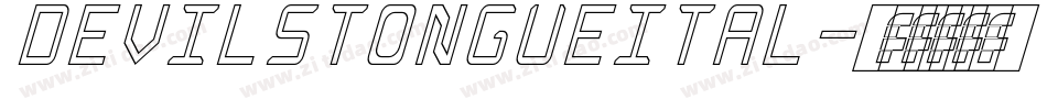devilstongueital字体转换