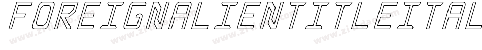foreignalientitleital字体转换