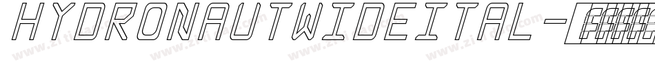 hydronautwideital字体转换