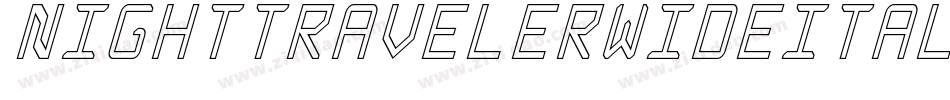 nighttravelerwideital字体转换