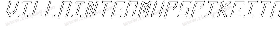 villainteamupspikeital字体转换
