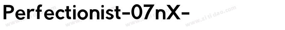 Perfectionist-07nX字体转换