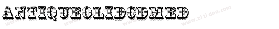 AntiqueOliDCDMed字体转换