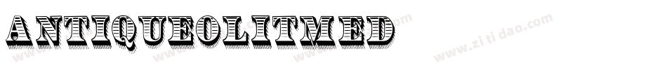 AntiqueOliTMed字体转换