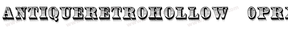 AntiqueRetroHollow-0PrX字体转换