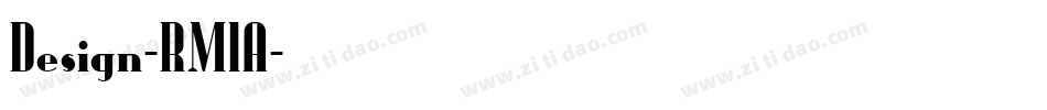 Design-RMlA字体转换