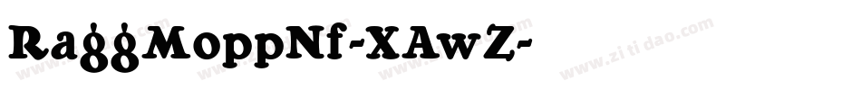 RaggMoppNf-XAwZ字体转换
