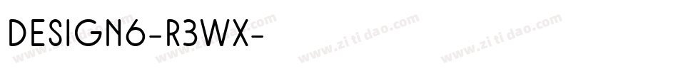 Design6-r3Wx字体转换