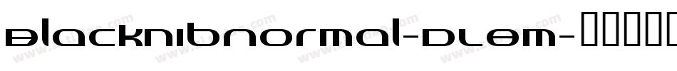 BlacknibNormal-DL8m字体转换