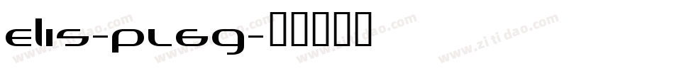 Elis-PL6g字体转换