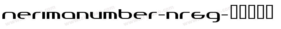 Nerimanumber-nR6g字体转换