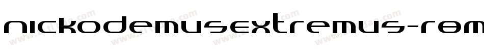 NickodemusExtremus-r8M9字体转换