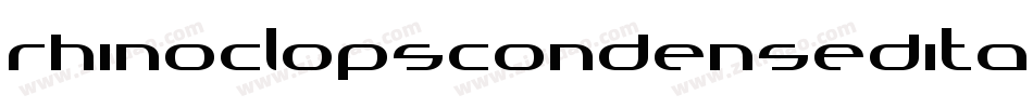 RhinoclopsCondensedItalic-3zz6G字体转换