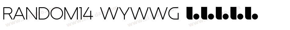 Random14-WyWwG字体转换