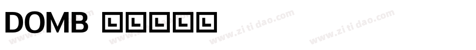 Domb字体转换