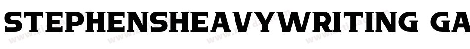 Stephensheavywriting-gAxp字体转换 Stephensheavywriting-gAxp字体转换