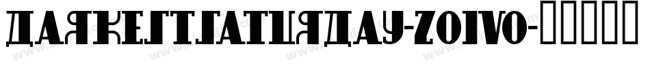 DarkestSaturday-2O1vo字体转换