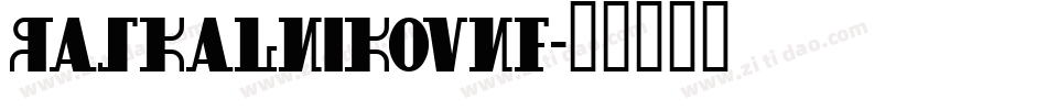 RaskalnikovNF字体转换