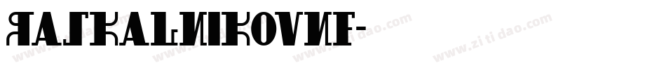 RaskalnikovNF字体转换