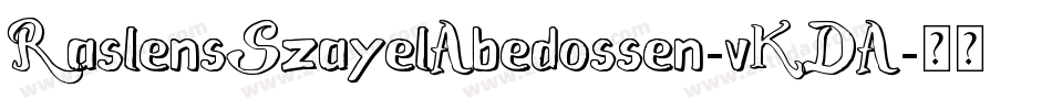 RaslensSzayelAbedossen-vKDA字体转换