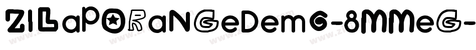 ZilapOrangeDemo-8MMeg字体转换