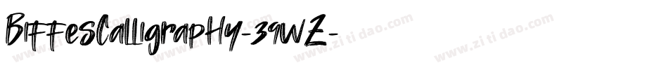 BiffesCalligraphy-39wZ字体转换