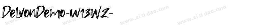 DelvonDemo-w13Wz字体转换