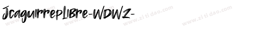 JcaguirrepLibre-WdWz字体转换