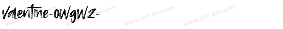 Valentine-0WgWz字体转换