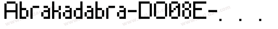 Abrakadabra-DO08E字体转换