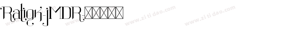 Ratigk-jMDR字体转换