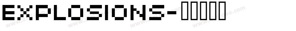 EXPLOSIONS字体转换