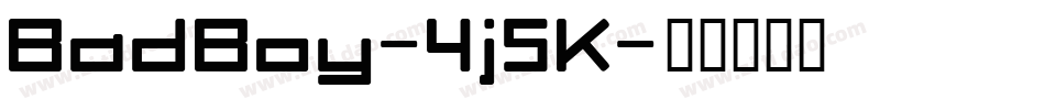 BadBoy-4j5K字体转换