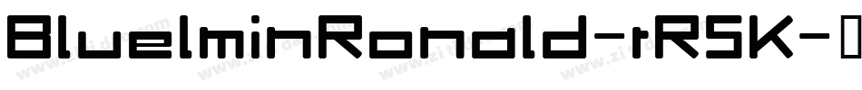 BluelminRonald-rR5K字体转换