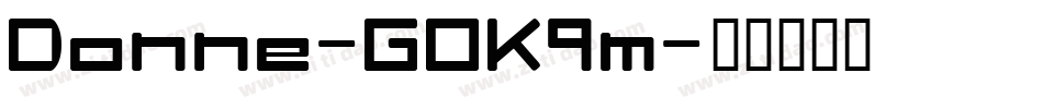 Donne-GOK9m字体转换