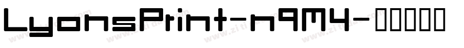 LyonsPrint-n9M4字体转换