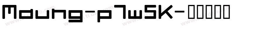 Maung-p7w5K字体转换