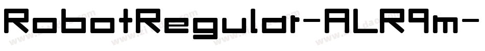 RobotRegular-ALR9m字体转换