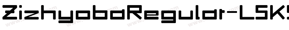 ZizhyobaRegular-L5K5字体转换
