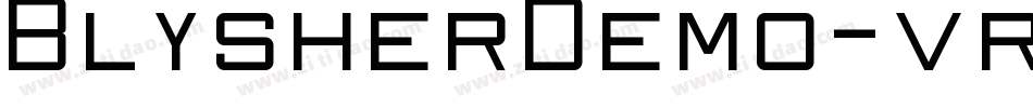 BlysherDemo-vr6L字体转换
