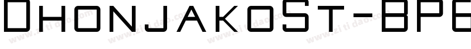 DhonjakoSt-BP6l字体转换