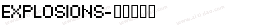 EXPLOSIONS字体转换