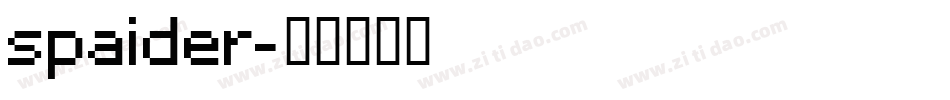 spaider字体转换