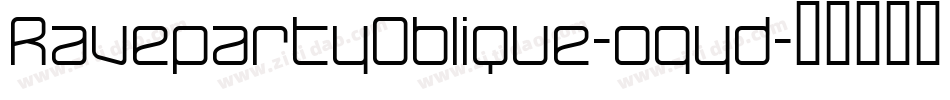 RavepartyOblique-ogyd字体转换