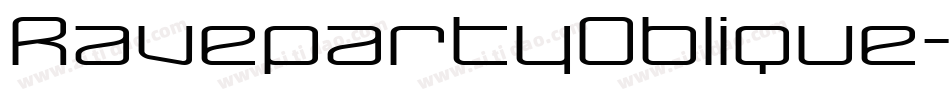RavepartyOblique-ogyd字体转换