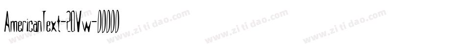 AmericanText-2OVw字体转换