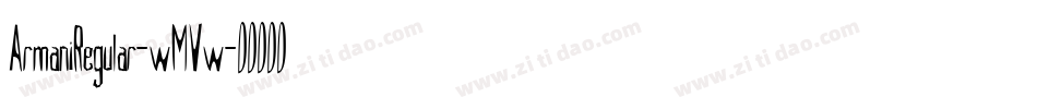 ArmaniRegular-wMVw字体转换