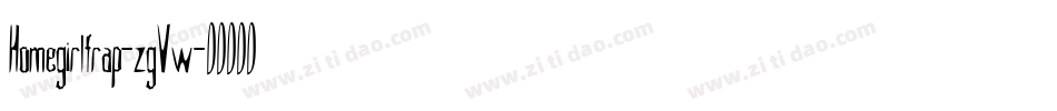 Homegirlfrap-zgVw字体转换