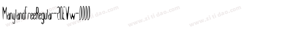ManylandFreeRegular-2OEVw字体转换