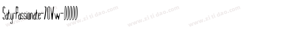 SatyrPassionate-7OVw字体转换